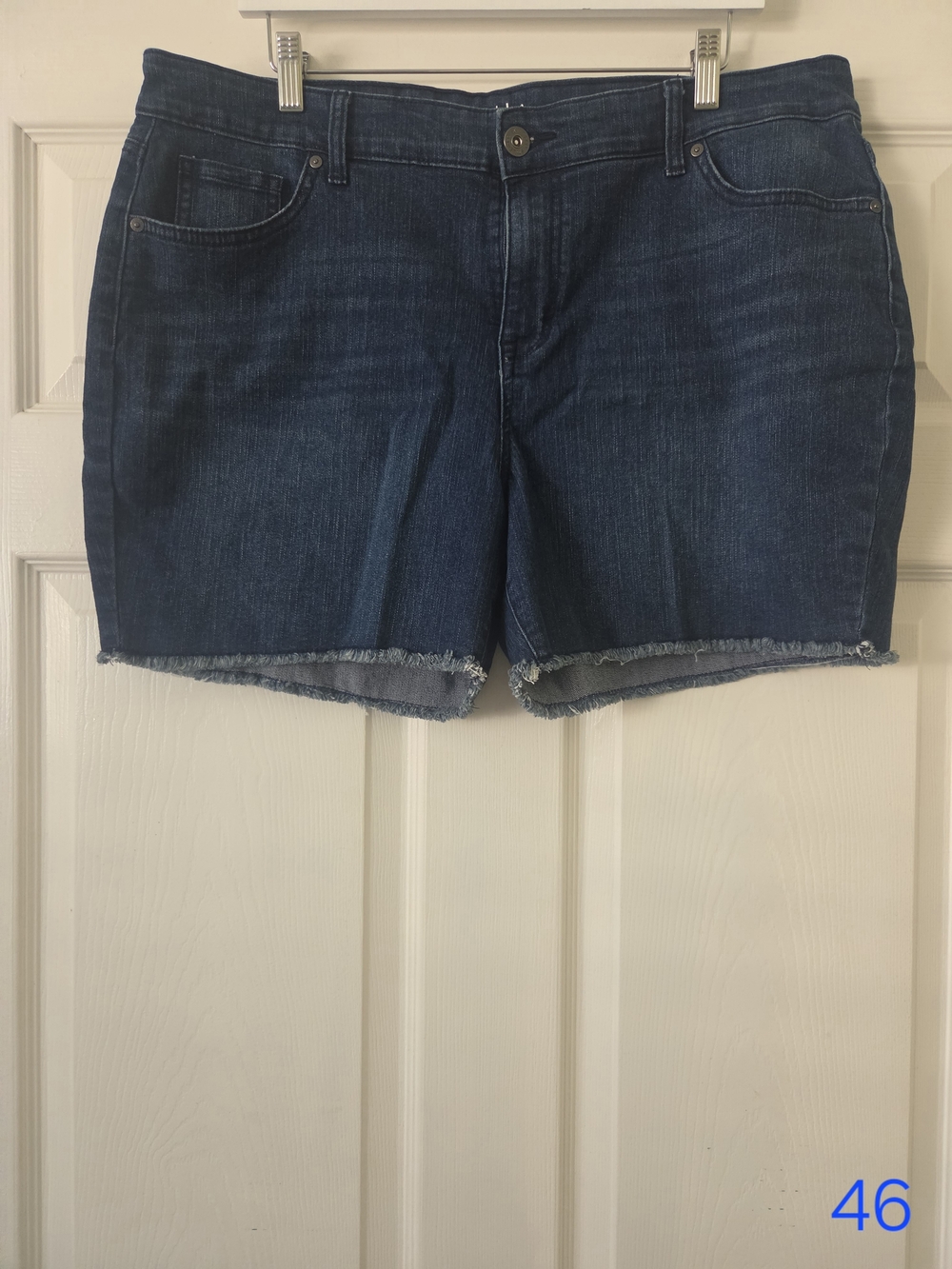 Style & Co. Dark Indigo Denim Cutt Off Shorts Women's 18